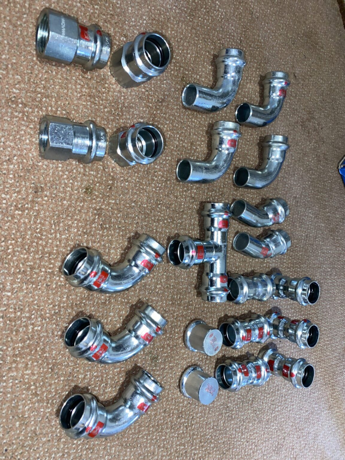 Paket Fittinge Prestabo 22mm Viega