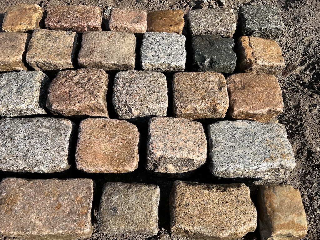 Alte Kopfsteinpflaster 15×15 Granit Großpflaster Altstadtpflaster
