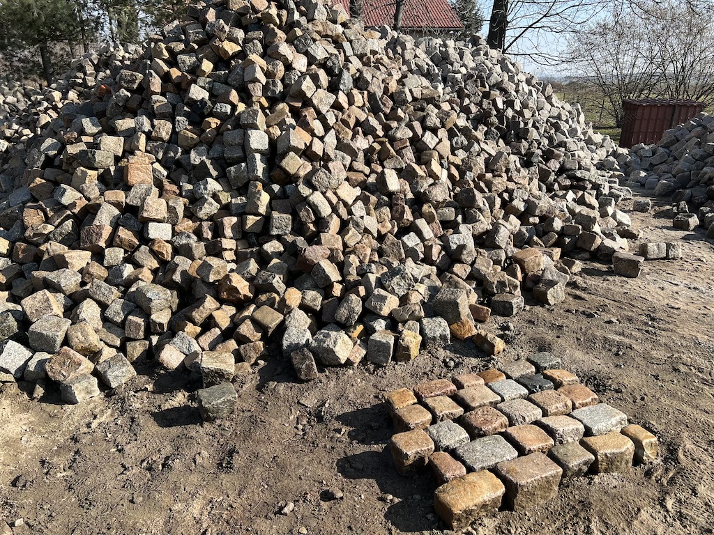 Alte Kopfsteinpflaster 15×15 Granit Großpflaster Altstadtpflaster