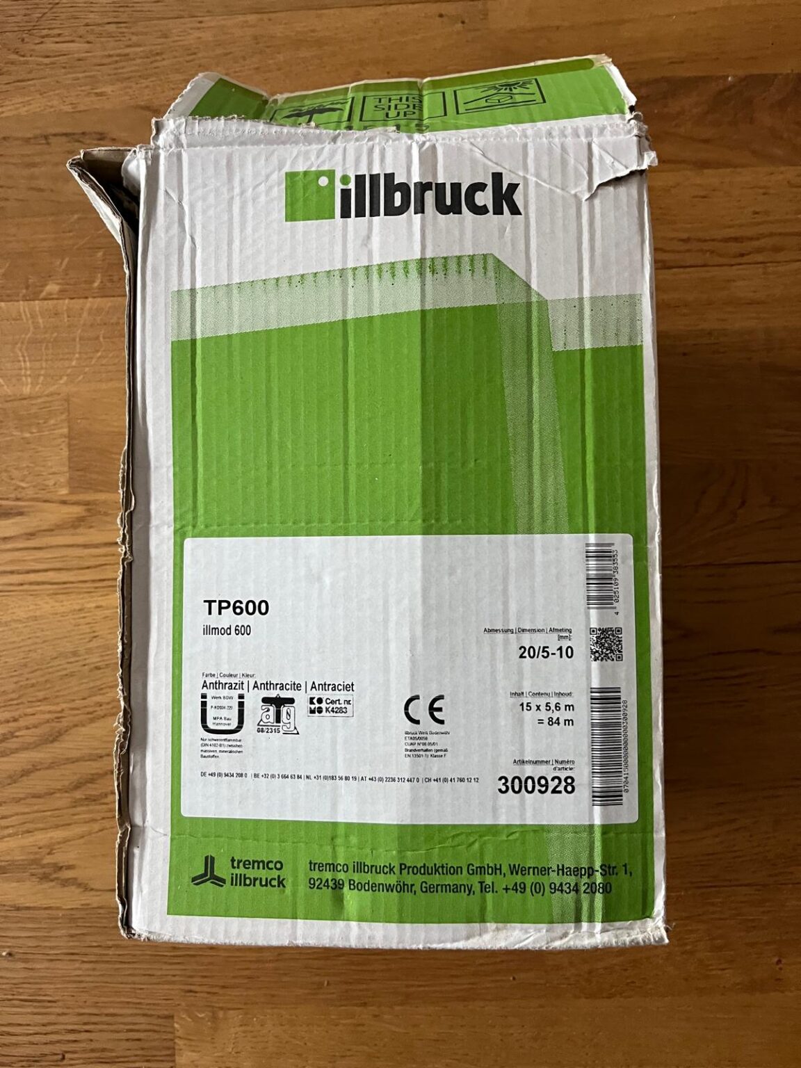 Kompriband Illbruck 20/5-10 schwarz