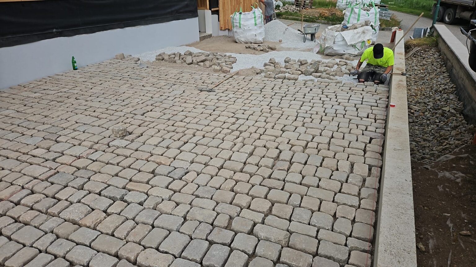 Alte Kopfsteinpflaster 15×15 Granit Großpflaster Altstadtpflaster