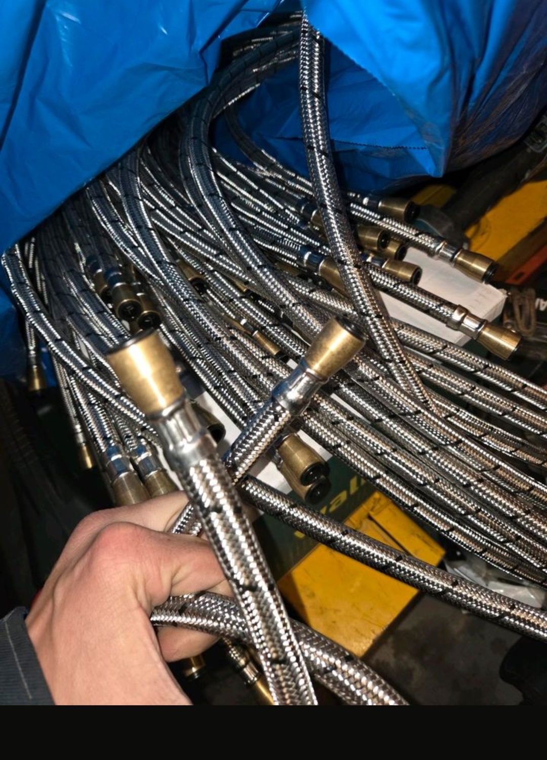 100x Push Fit Flexschlauch Steckverbinung 10mm