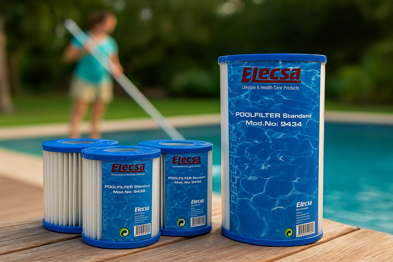 Elecsa Poolfilter Standard 9433/9434 Kartuschenfilter Filterpatronen Wasserfilter, Poolzubehör