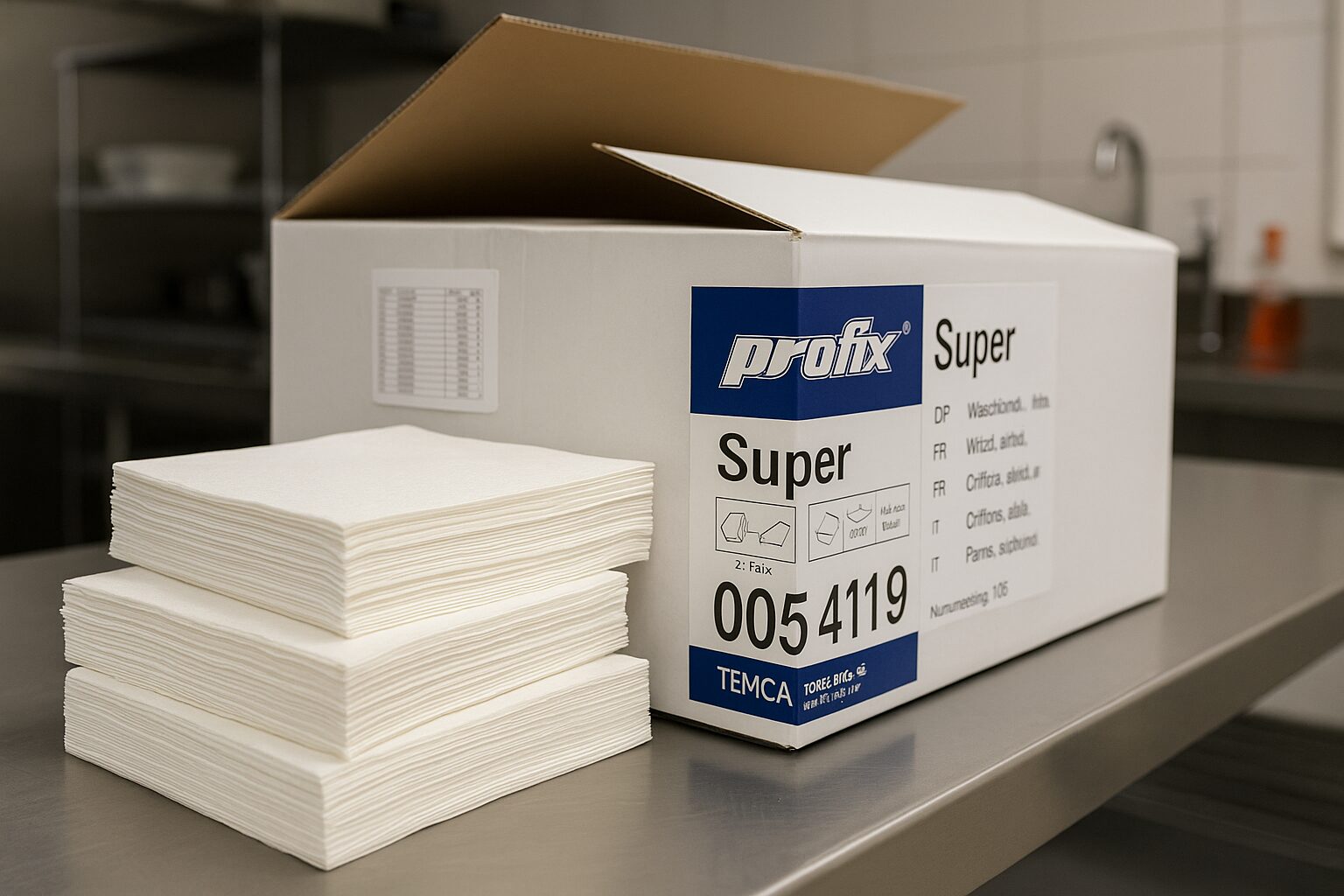 Profix Wischtücher Airlaid weiß 33×30 cm Reinigungstücher, Putztücher, Einwegtücher, Haushaltswaren