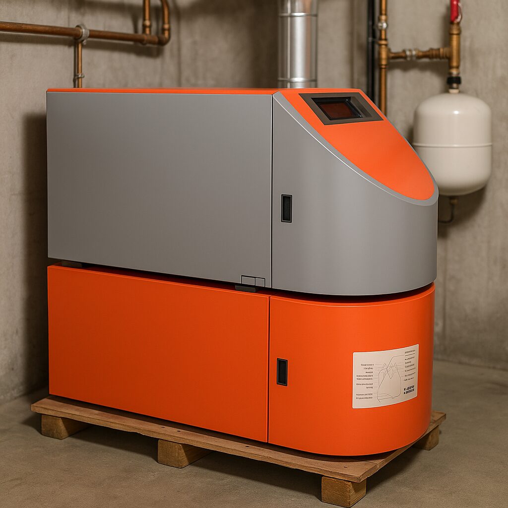 STRATOS 25–45 MK2 Heizkessel mit Warmwasserspeicher B15, Wärmeerzeuger, Unterbaukessel, Heiztechnik