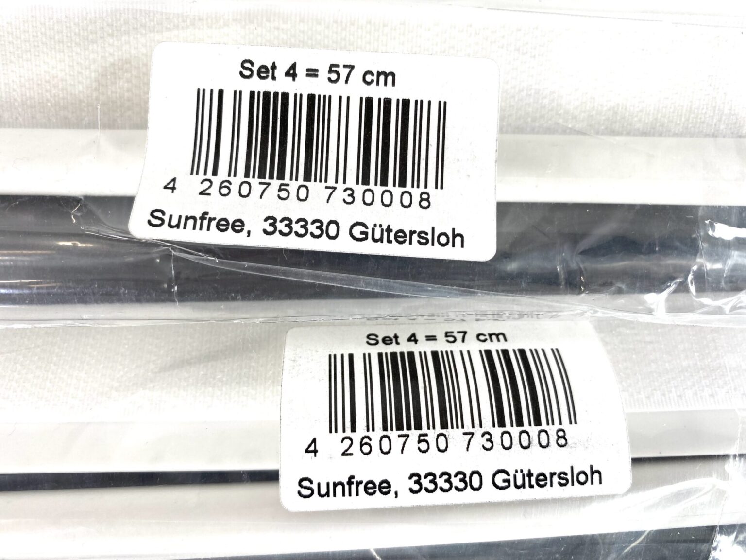 Sunfree Flexo Panelwagen 60 cm, weiß, mit Klettband, Gardinenschienen, Schiebegardinen Zubehör, Fensterdekoration