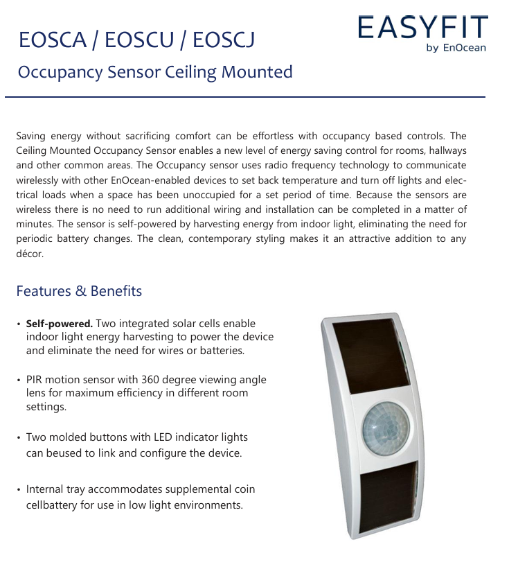 Bewegungsmelder – EOSCA-W-EO – originalverpackt