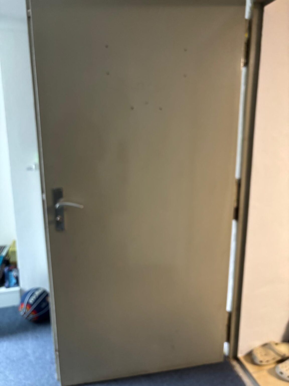 Gefütterte Stahltür