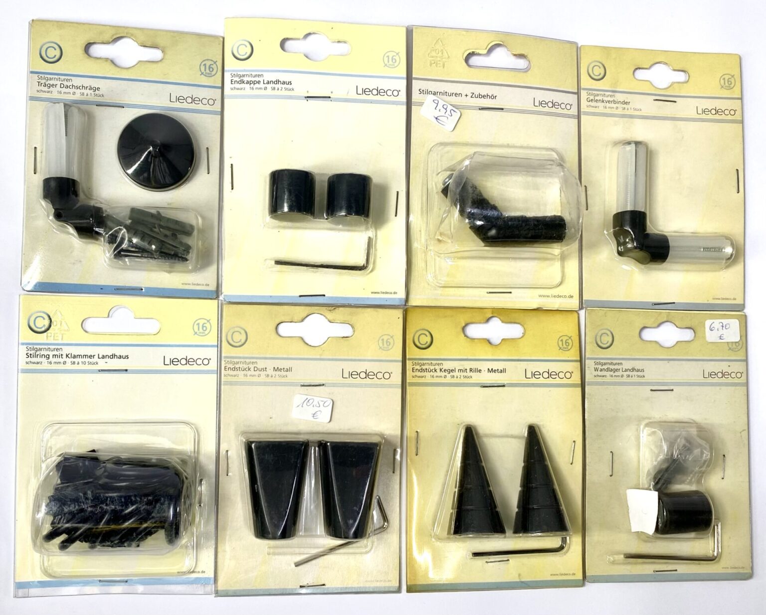Liedeco Stilgarnituren versch. Modelle Accessoires für Vorhänge/Gardinen