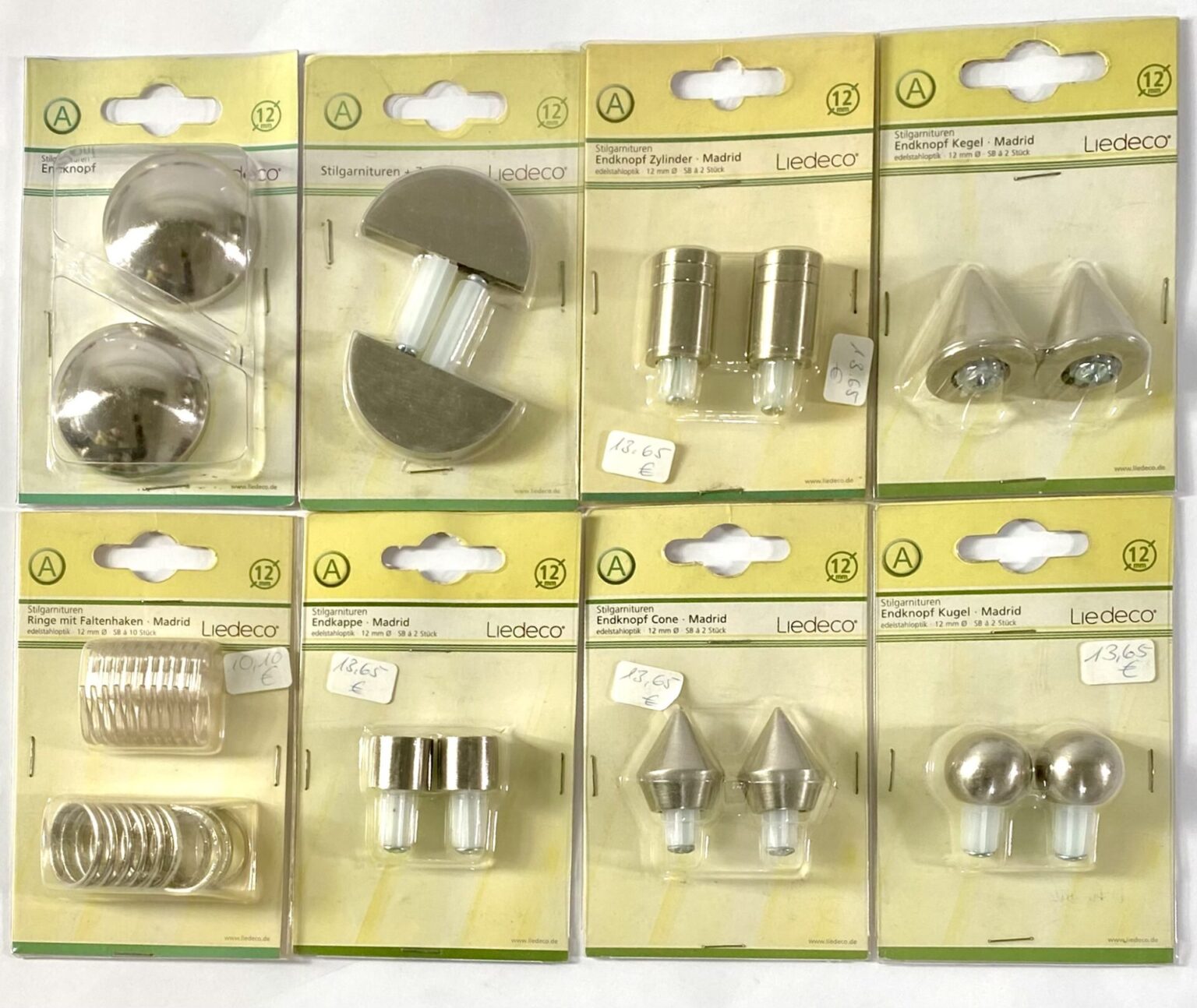 Liedeco Stilgarnituren versch. Modelle Accessoires für Vorhänge/Gardinen