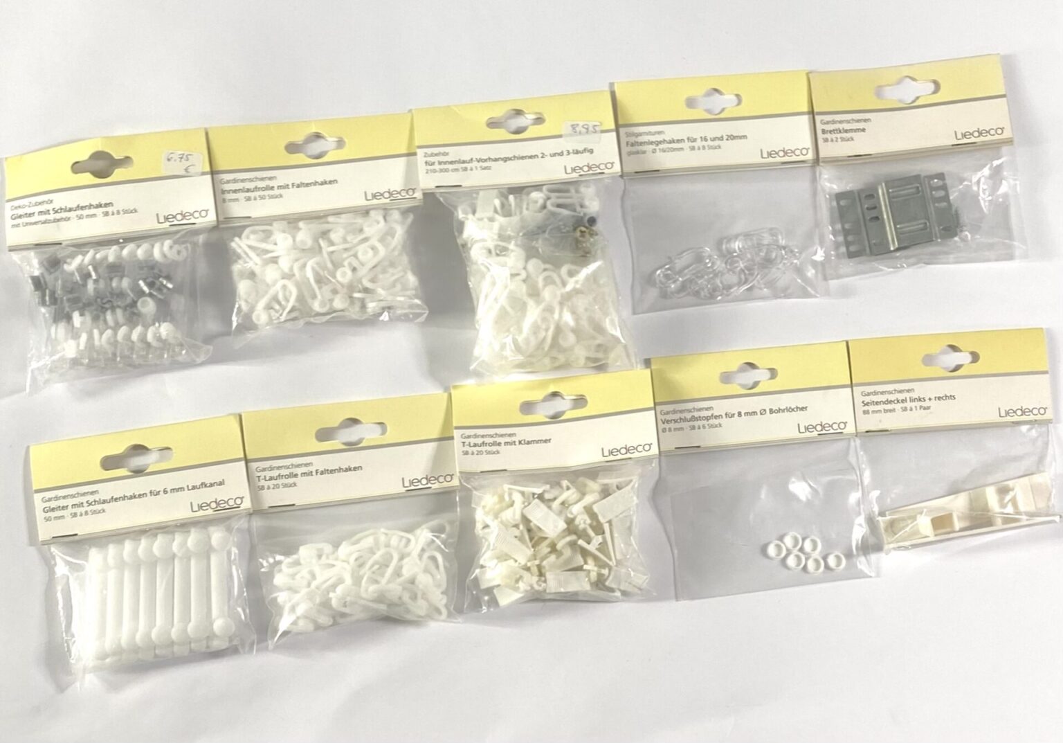 Liedeco Stilgarnituren versch. Modelle Accessoires für Vorhänge/Gardinen
