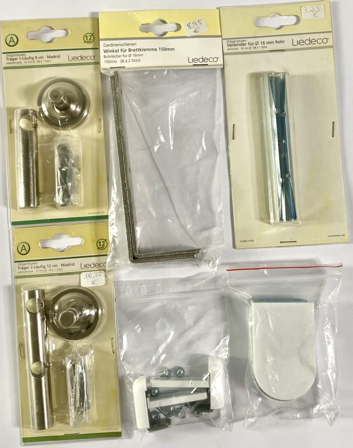 Liedeco Stilgarnituren versch. Modelle Accessoires für Vorhänge/Gardinen