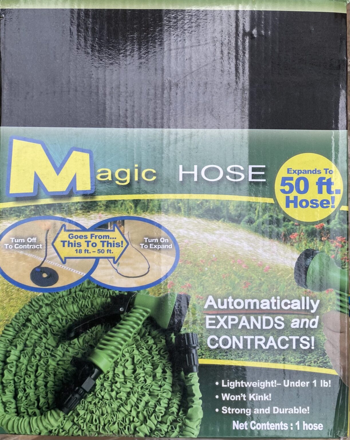 Magic Hose Wasserschlauch, Gartenschläuche dehnbar mit Düse, Gartenbedarf, Gartenartikel