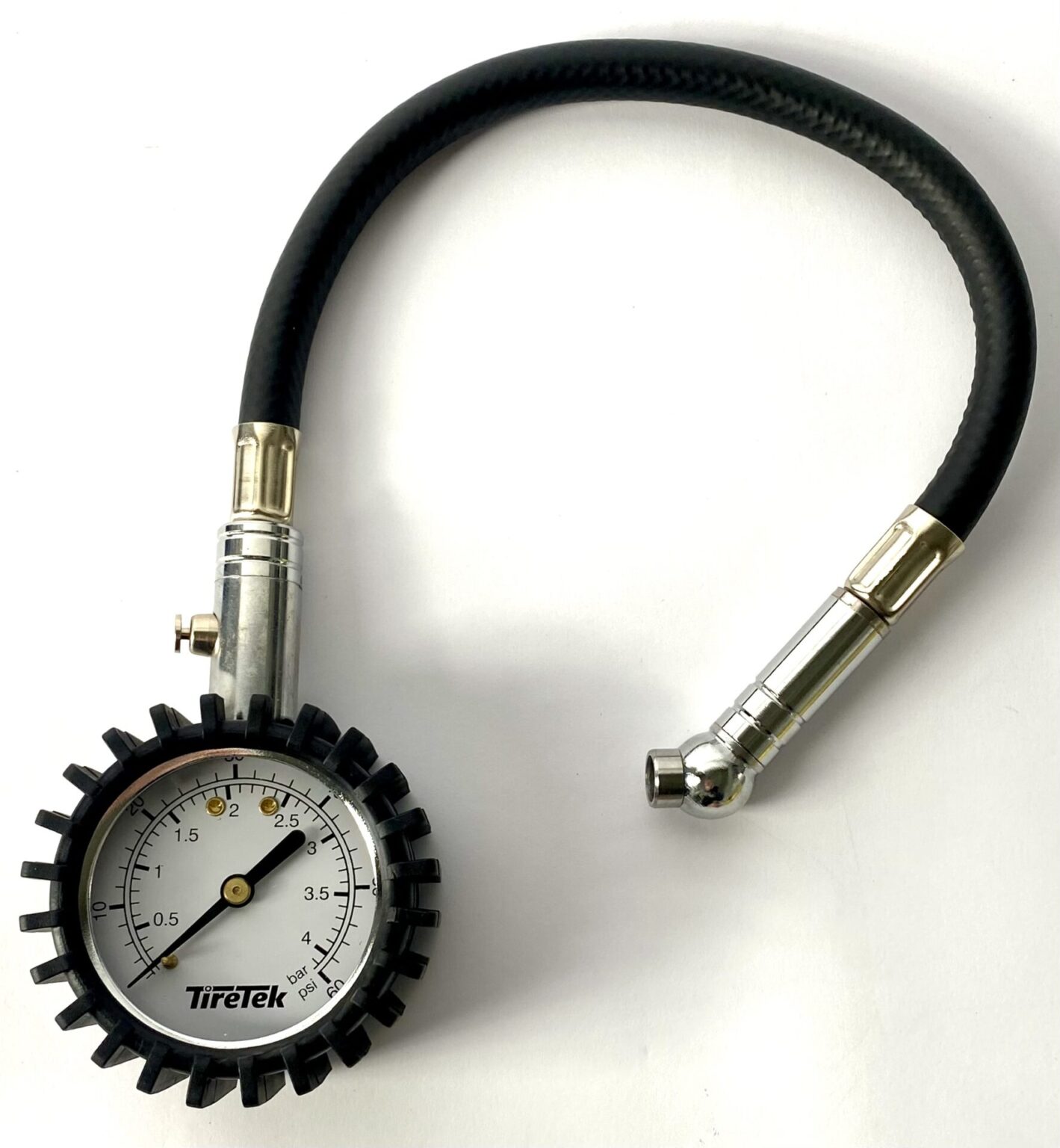 TireTek Flexi-Pro Reifendruckprüfer, Manometer, Luftdruckmesser, 0-60 PSI