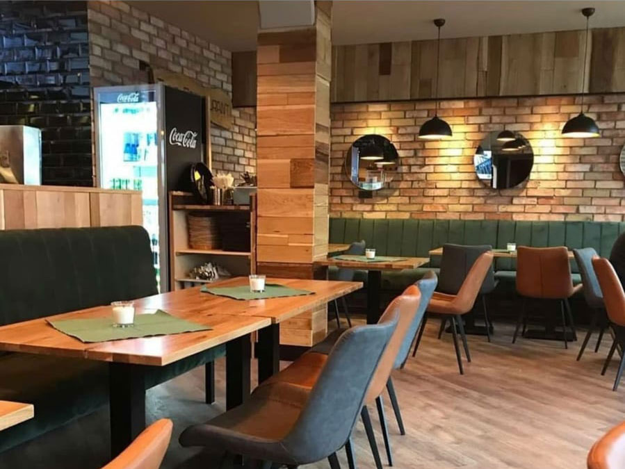 Wandverblender Rustikale Ziegelfliesen und Ziegelriemchen Steine