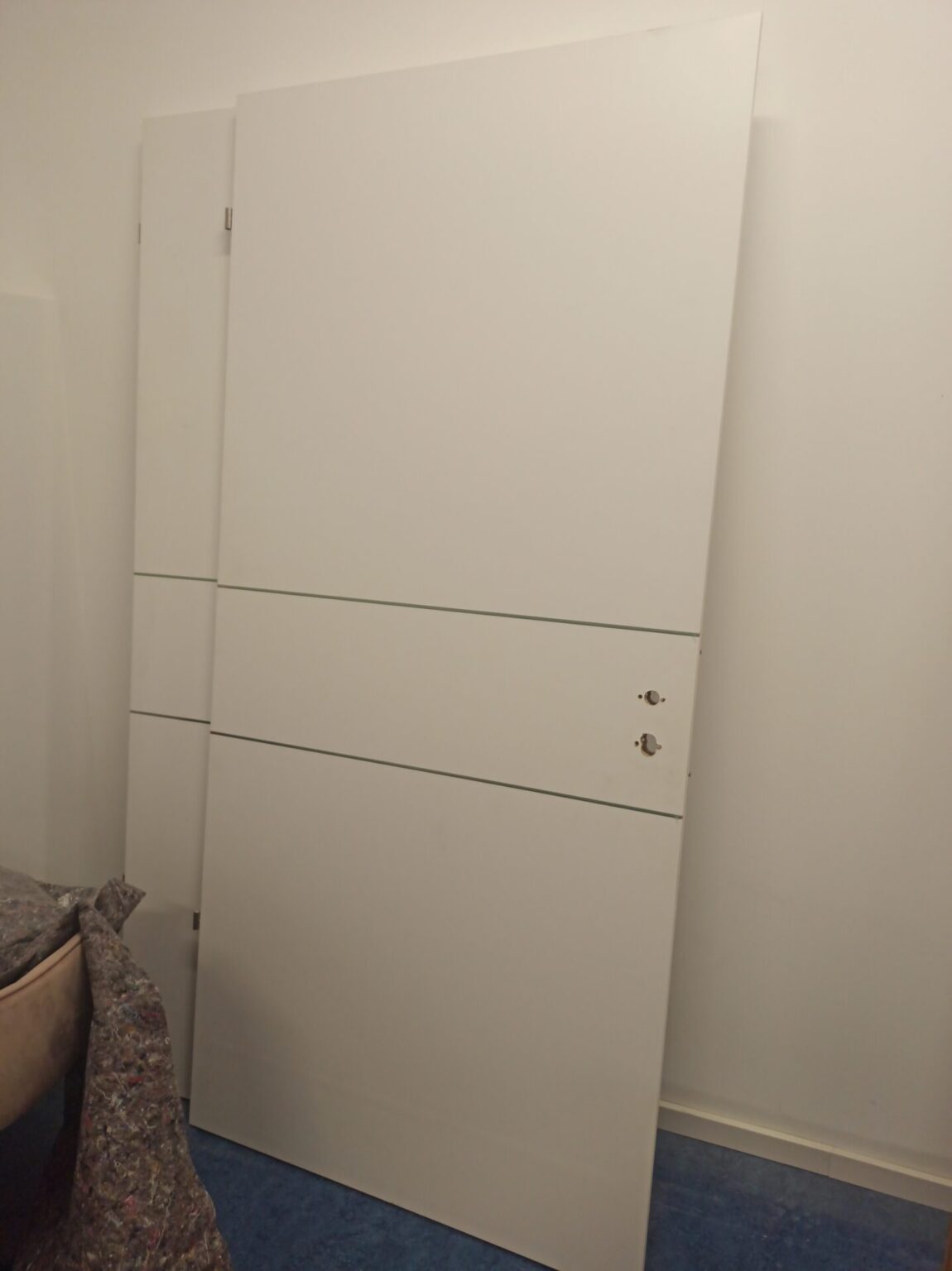 2 Doppeltürenelemente weiß