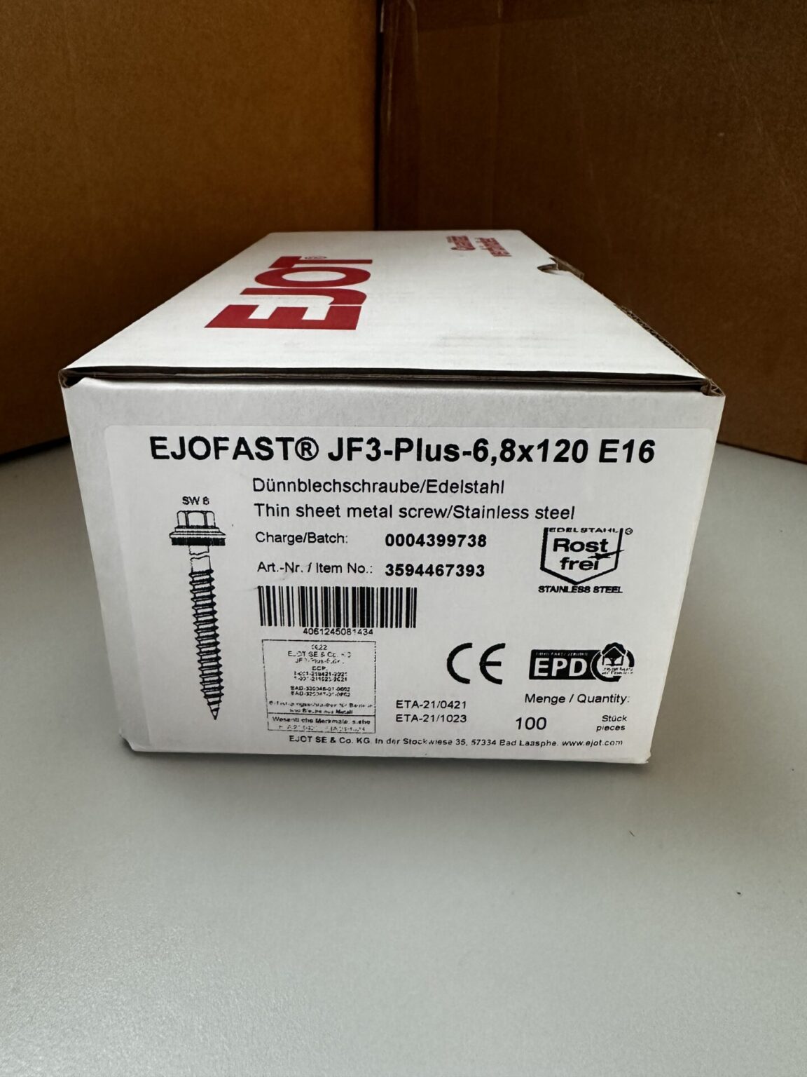 EJOT JF3-Plus-6,8×120 E16