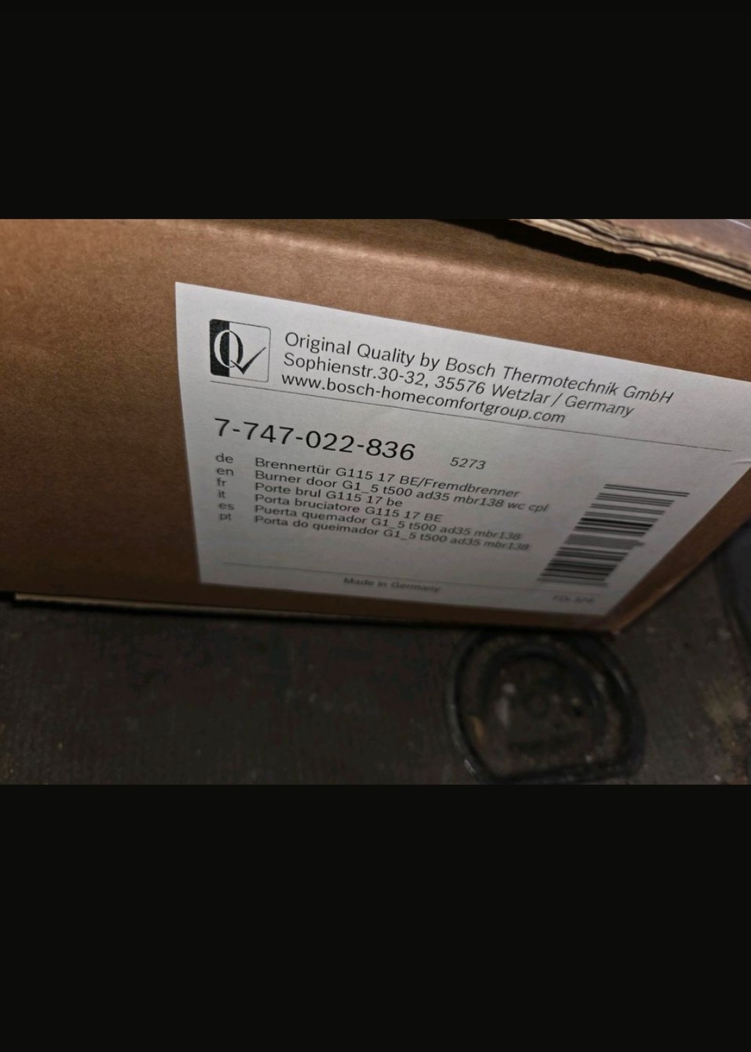 Verschieden Buderus Materialien