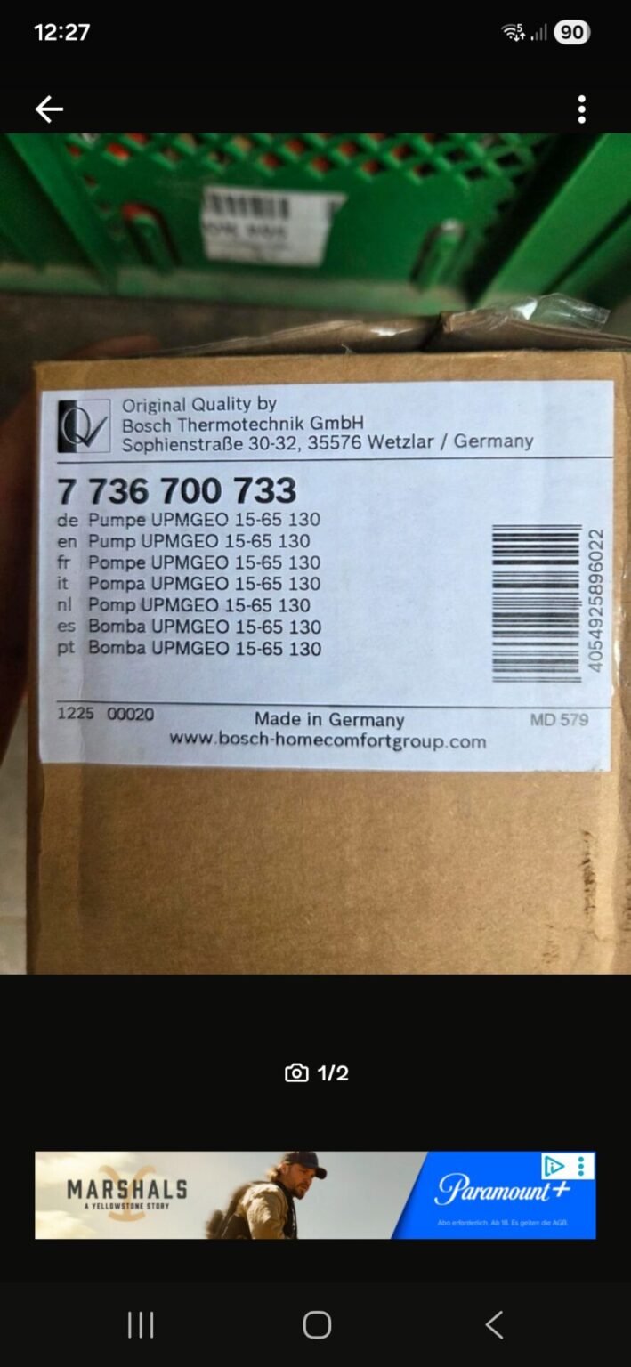 Verschieden Buderus Materialien
