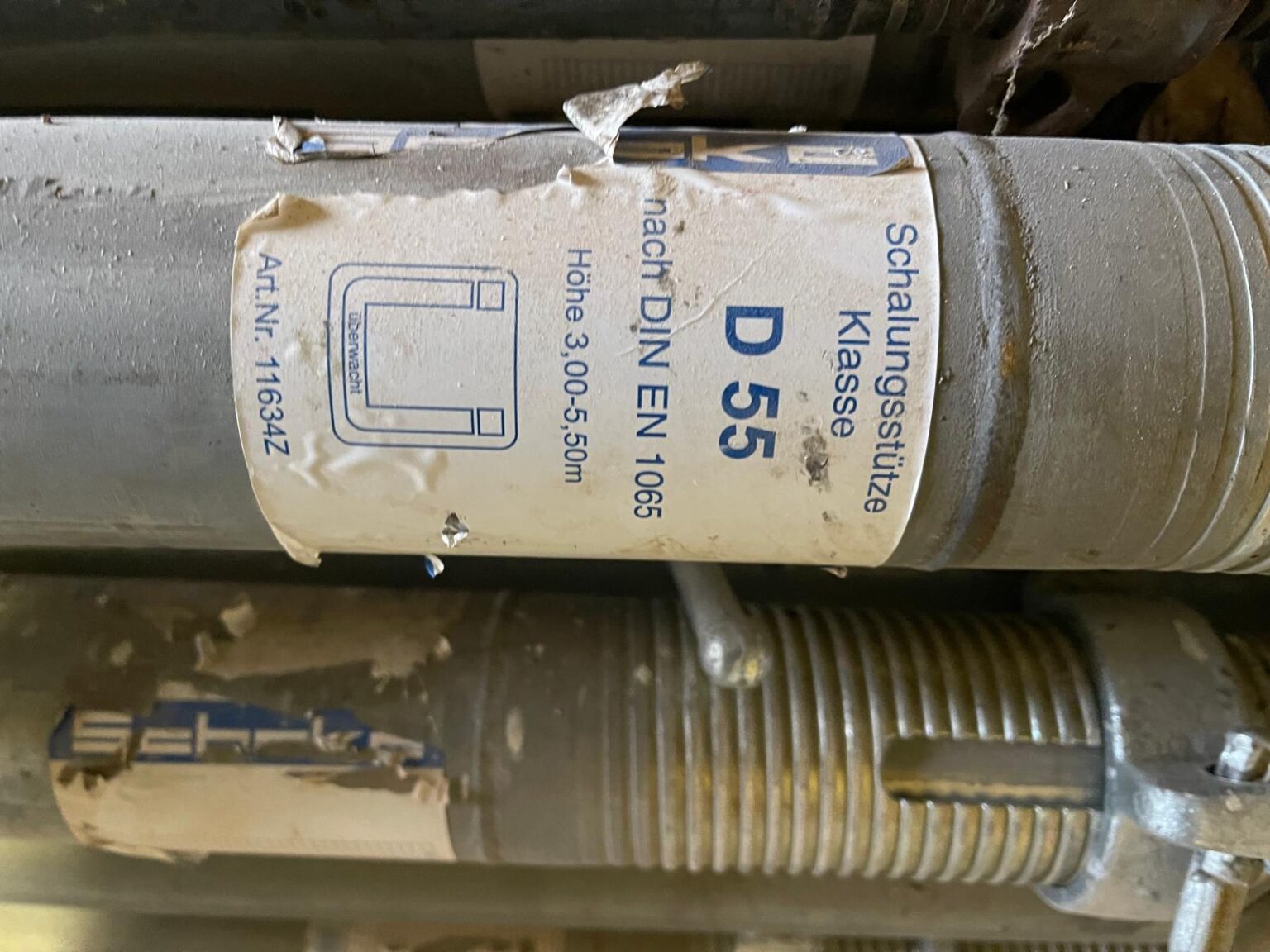 Schalungsstützen D55 3,0–5,5m DIN EN 1065, 50 St.