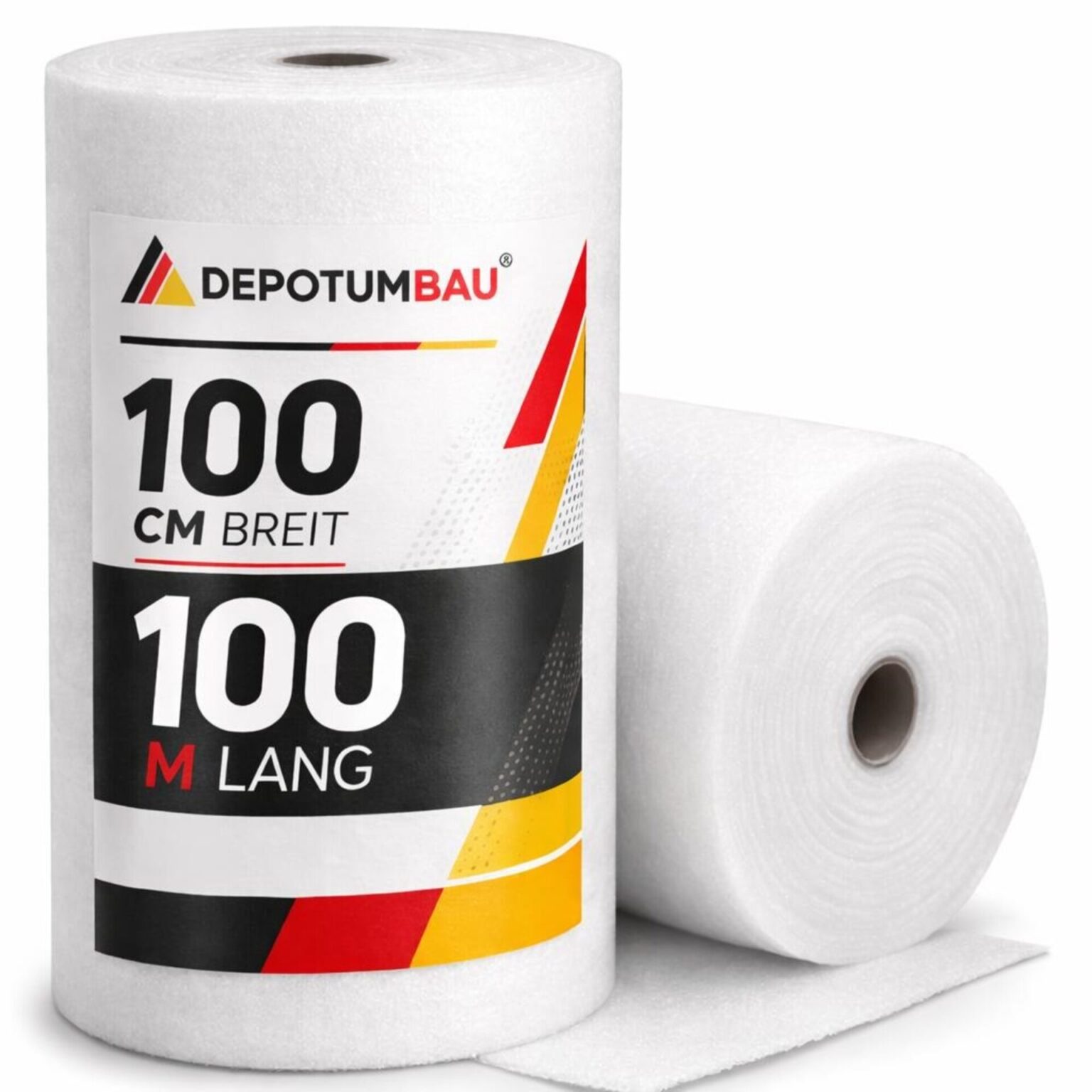 Trittschalldämmung aus PE-Schaumfolie – Rolle 100 m × 100 cm – 3 mm