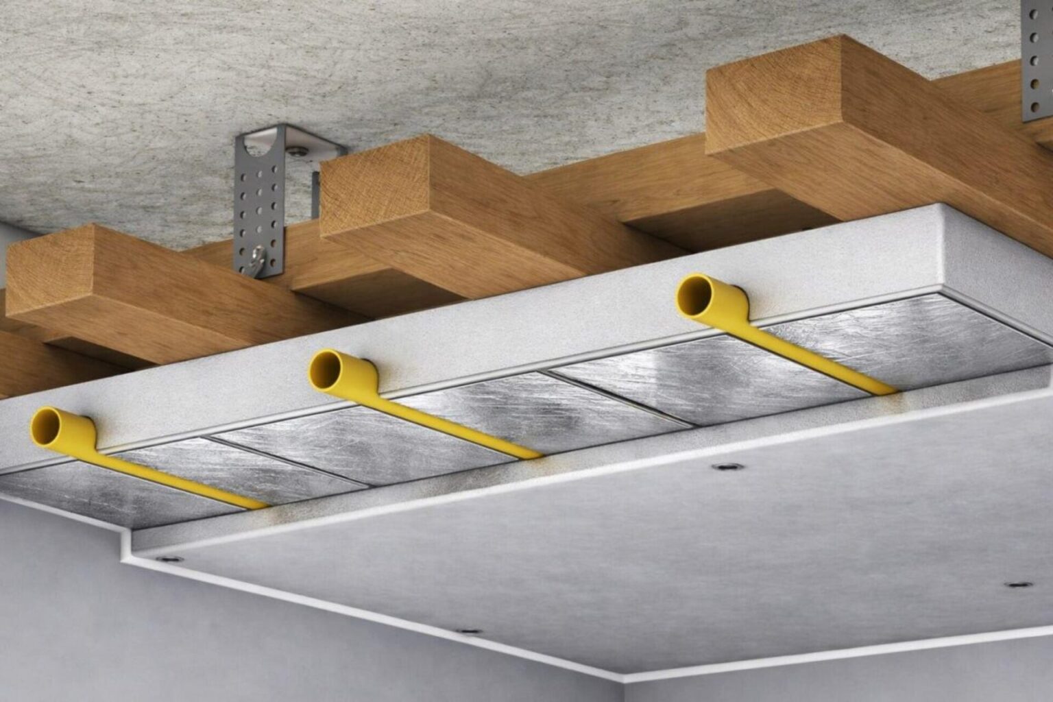 XPS-Systemplatte Aluminiumfolie wassergeführte Deckenheizung Trockenbau Heizung