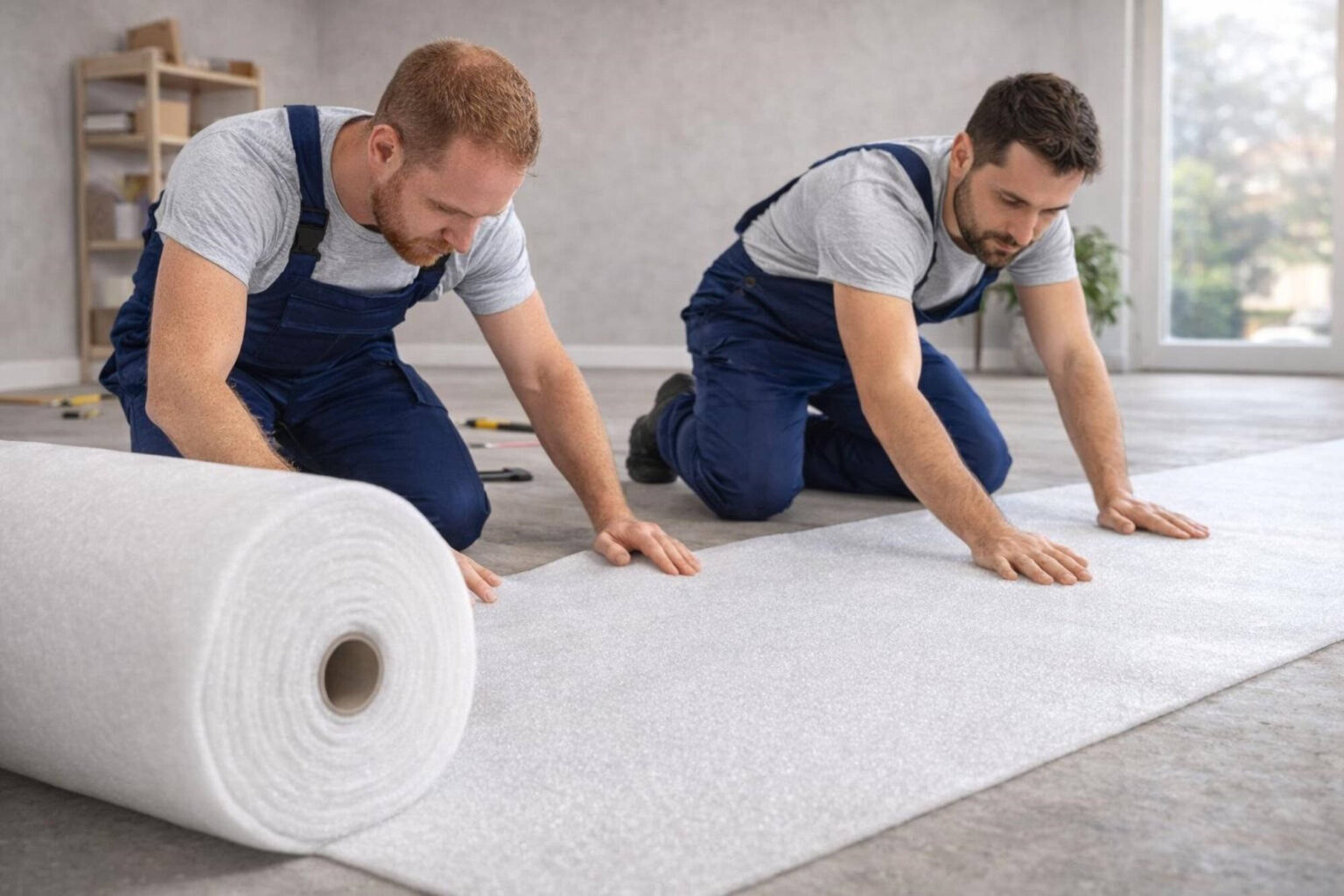 Trittschalldämmung aus PE-Schaumfolie – Rolle 100 m × 100 cm – 2 mm