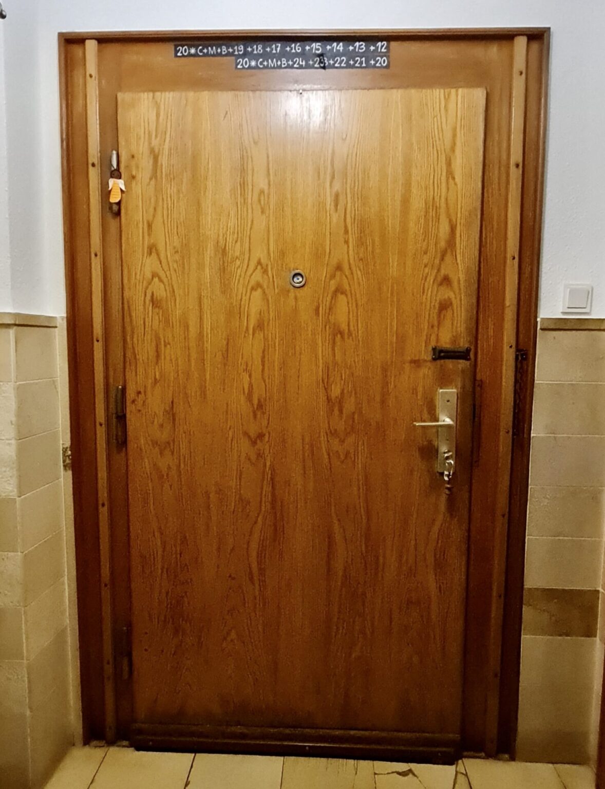 Dekorative Haustür