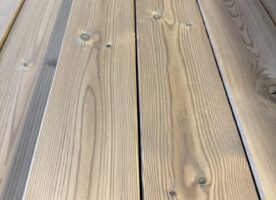 Terrassendielen Thermo-Kiefer 26 x 120 mm Länge 480 cm