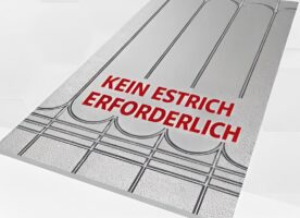 Fußbodenheizung Trockensystem 500kPa 0,72 m² ohne Estrich 30mm 16 Rohr Neu