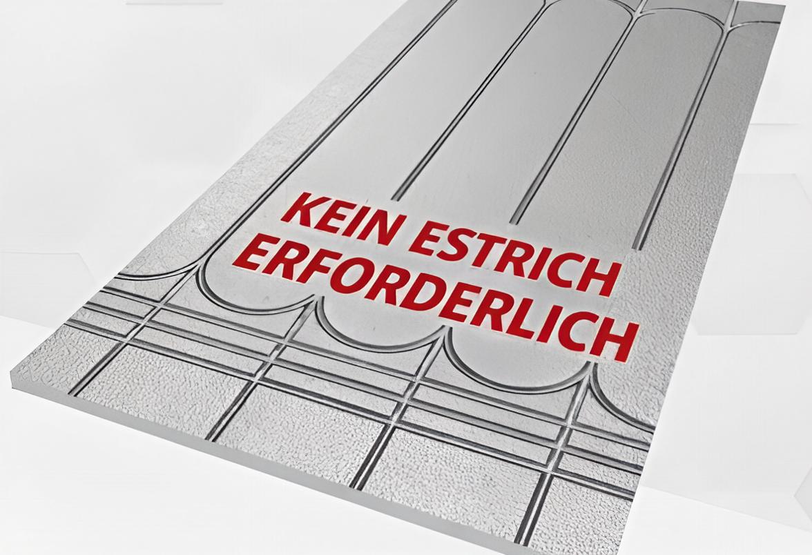 Fußbodenheizung Trockensystem 500kPa 0,72 m² ohne Estrich 30mm 16 Rohr Neu