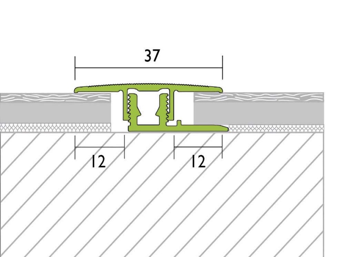 Übergangsprofil PROLINE PROCOVERclip Universal, 270cm