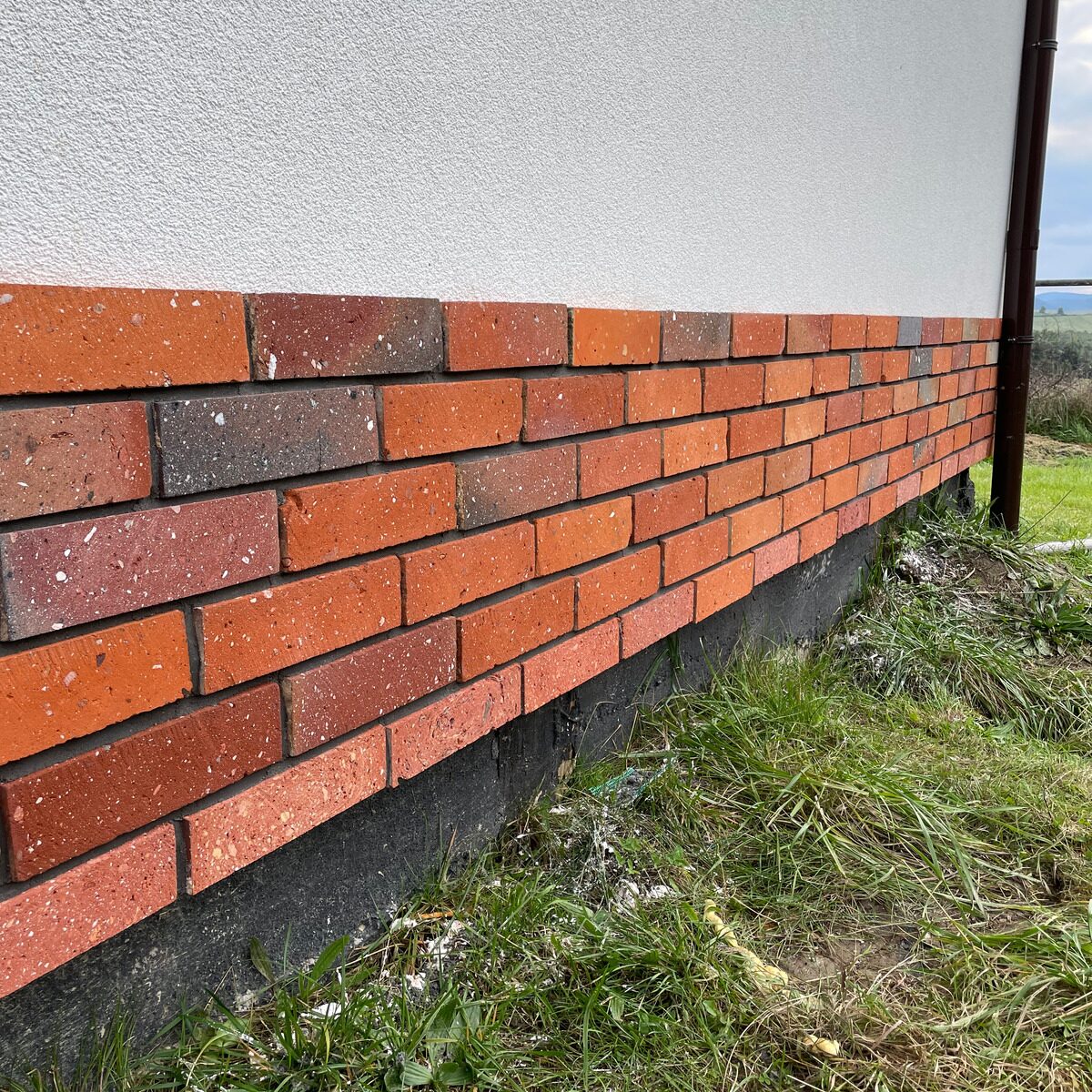 Modern Ziegelriemchen,Riemchen aus alten Ziegeln