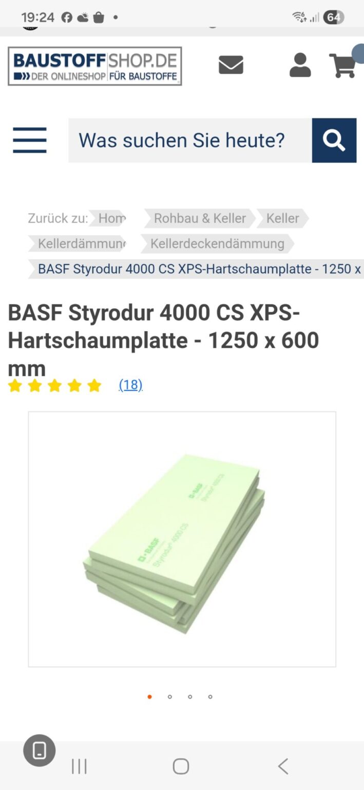 Styrodor Dämmplatten