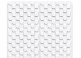 Weiße Noppenplatten EPS300 für Fußbodenheizung Estrich 9,36 m²