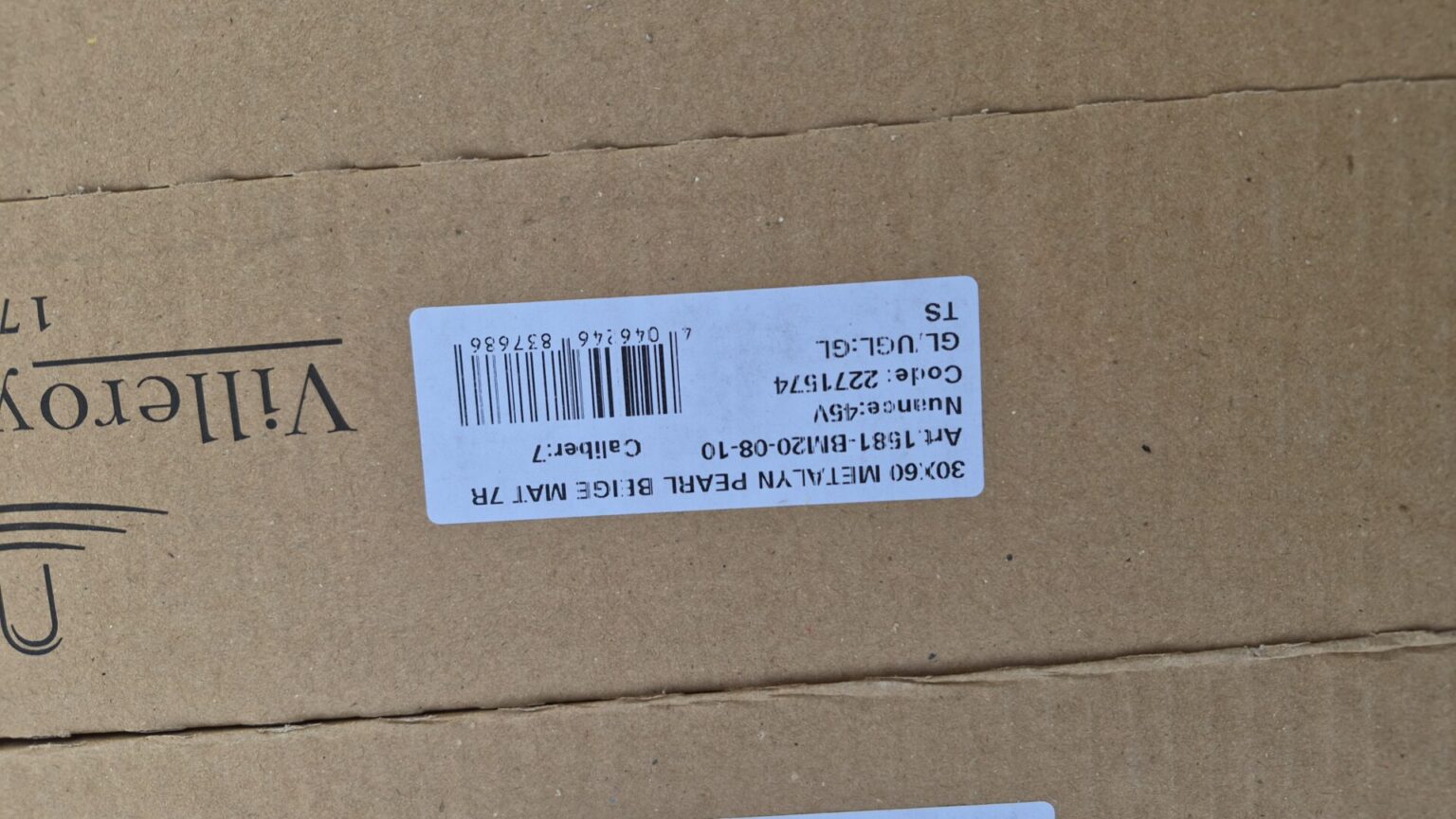 Wandfliese Villeroy&Boch Metaly pearl beige