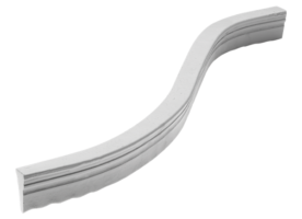 Faserbeton Schlange mit Noppen