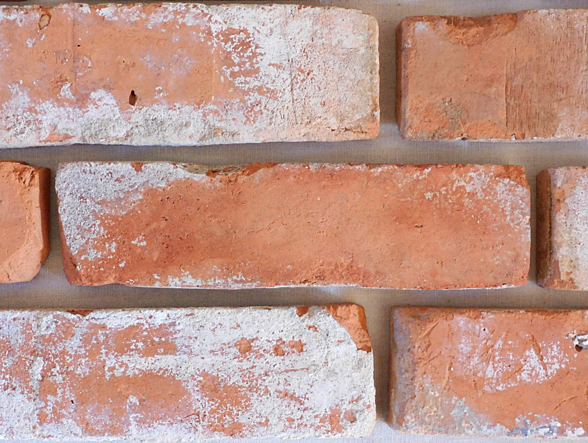 Antike Ziegel Backstein Klinker Wand Flach Riemchen Verblender Landhaus used look shabby chick