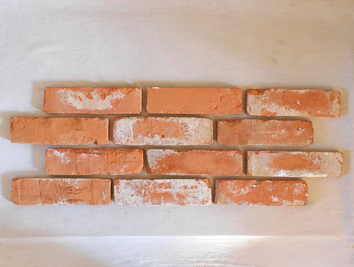 Antike Ziegel Backstein Klinker Wand Flach Riemchen Verblender Landhaus used look shabby chick