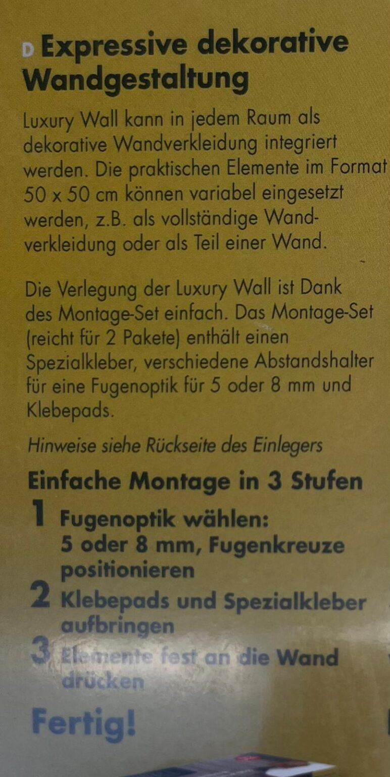 Dekorative Luxus Boden- & Wandbelege, Paneele