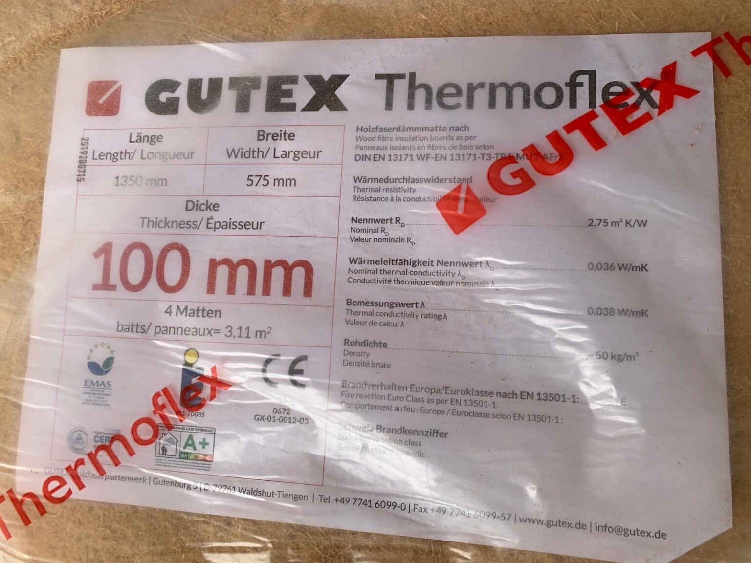 Gutex Thermoflex 100mm