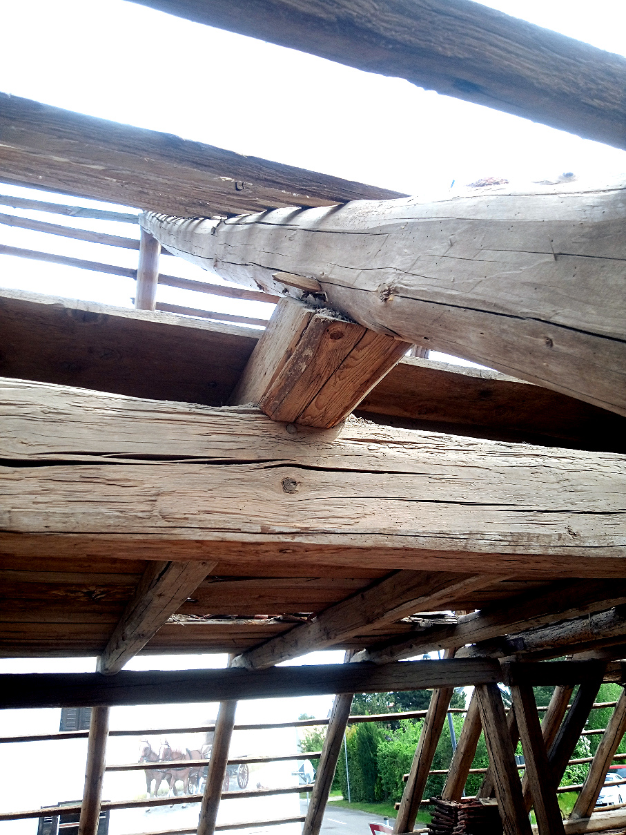 Fachwerk Scheune Alt Holz Balken vintage Landhaus shabby Chic