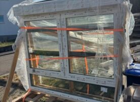 Aluplast Fenster mit elektrischem Aufsatzrolladen