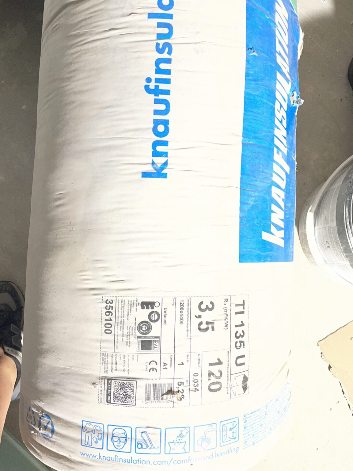 10 Rollen Knauf Dämmung UNIFIT TI 135 U – 200 mm & 120 mm – NEU