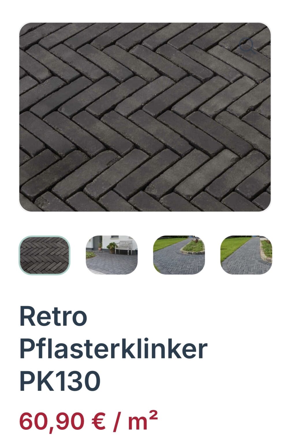 Retro Pflasterklinker