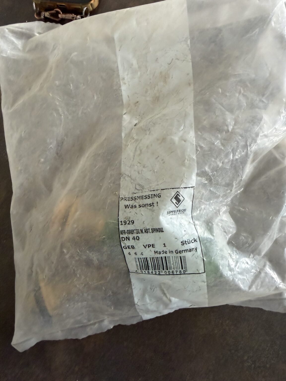 Seppelfricke Ventiloberteil 11/2“