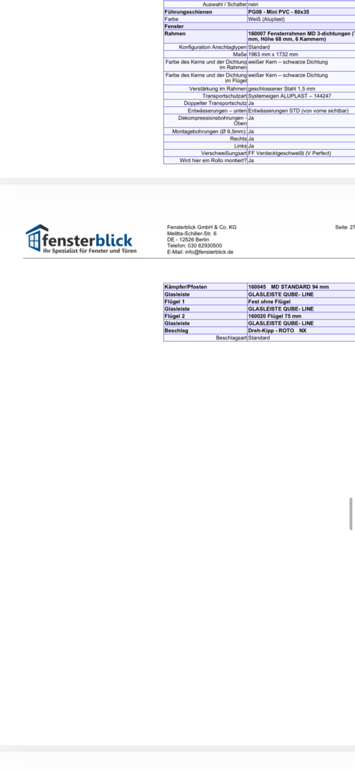 Aluplast Fenster mit elektrischem Aufsatzrolladen