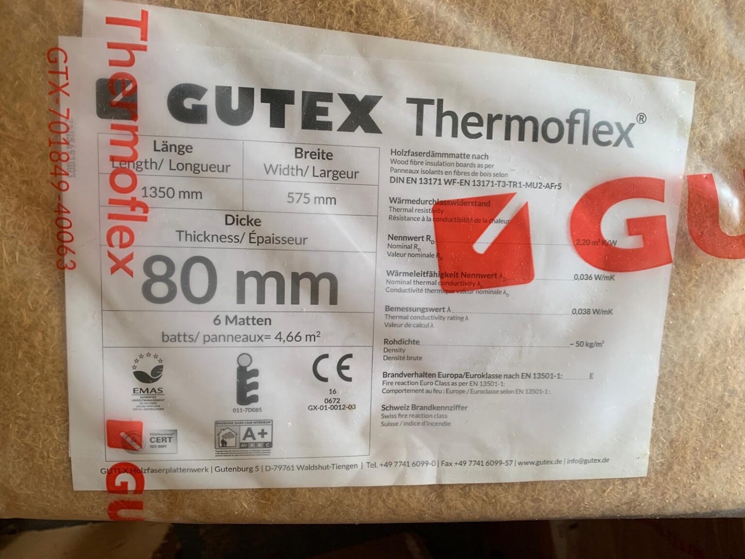 Gutex Thermoflex 80mm