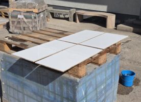 Keramik Wandfliese White Glossy 60x30x0,9 cm