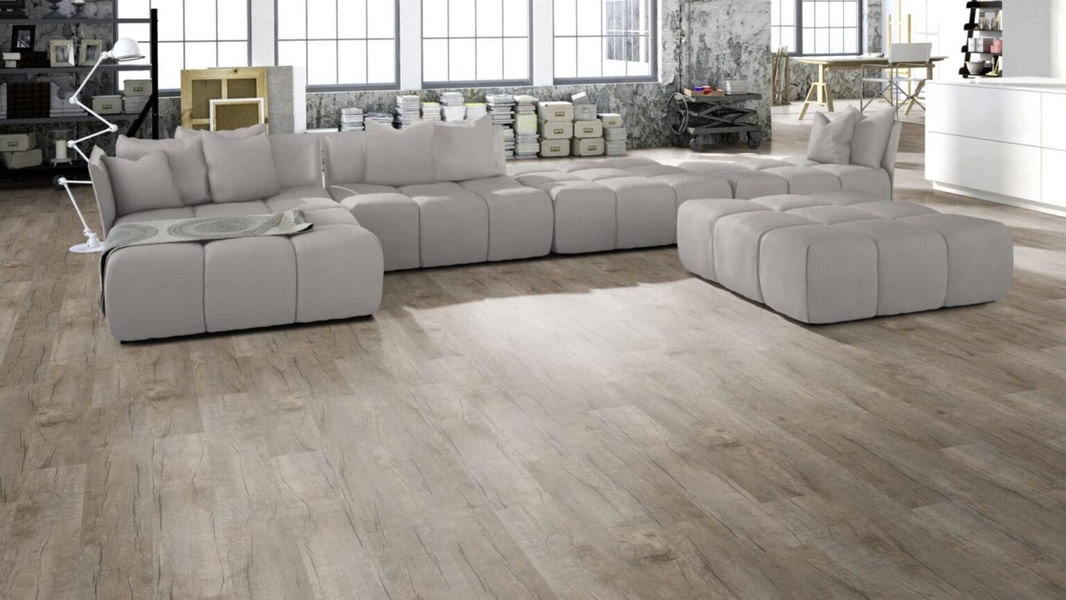 VIMAX Klebevinyl Eiche Old Rustik 2 mm 0,3 mm Nutzschicht Altholz-Optik 136 m²